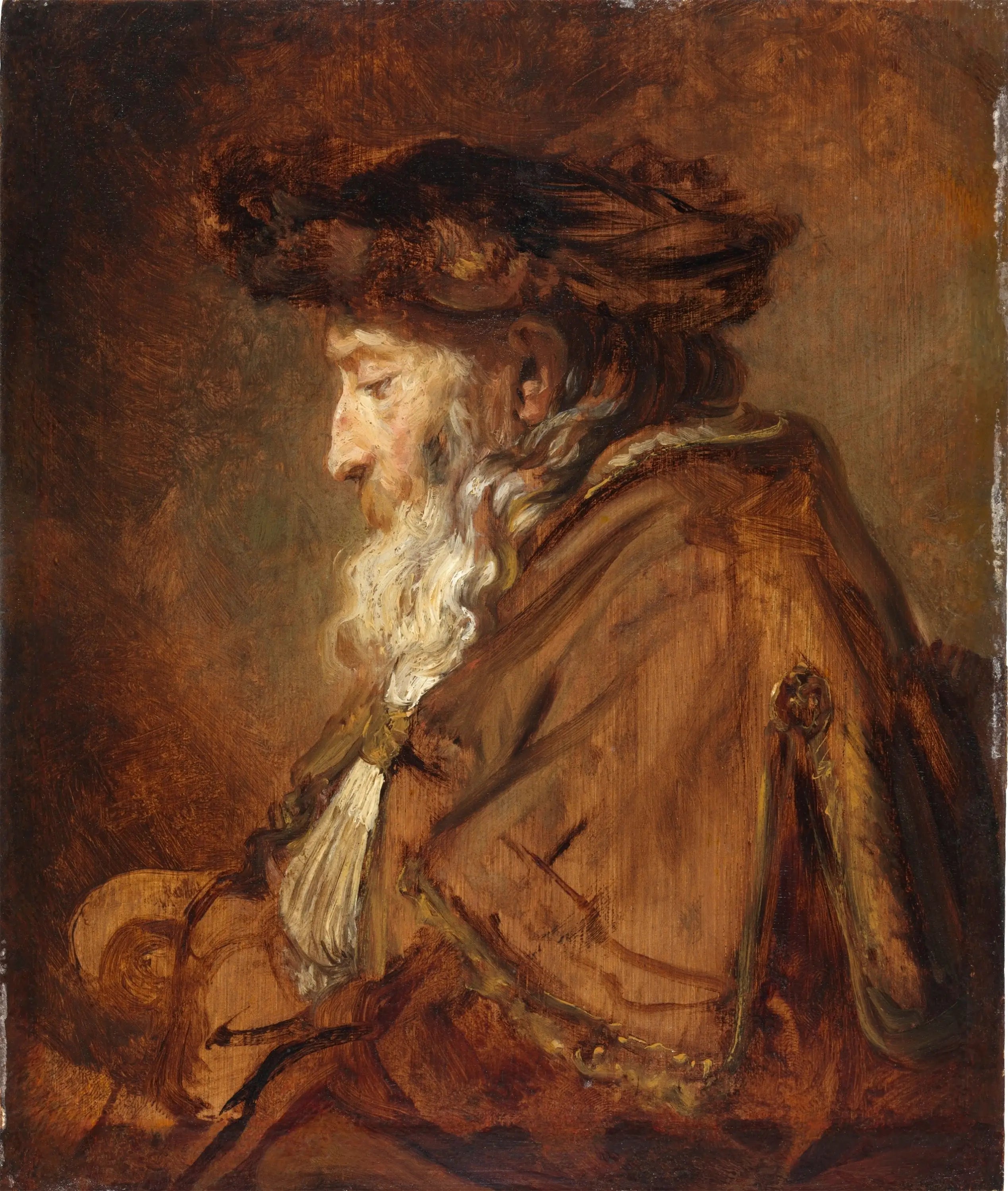 Reproduction du tableau « Homme âgé - Rembrandt » par Alpha Reproduction en peinture à l’huile