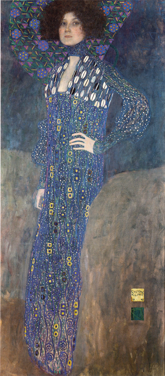 💙 דיוקן של אמילי פלוגה – גוסטב קלימט (1902)