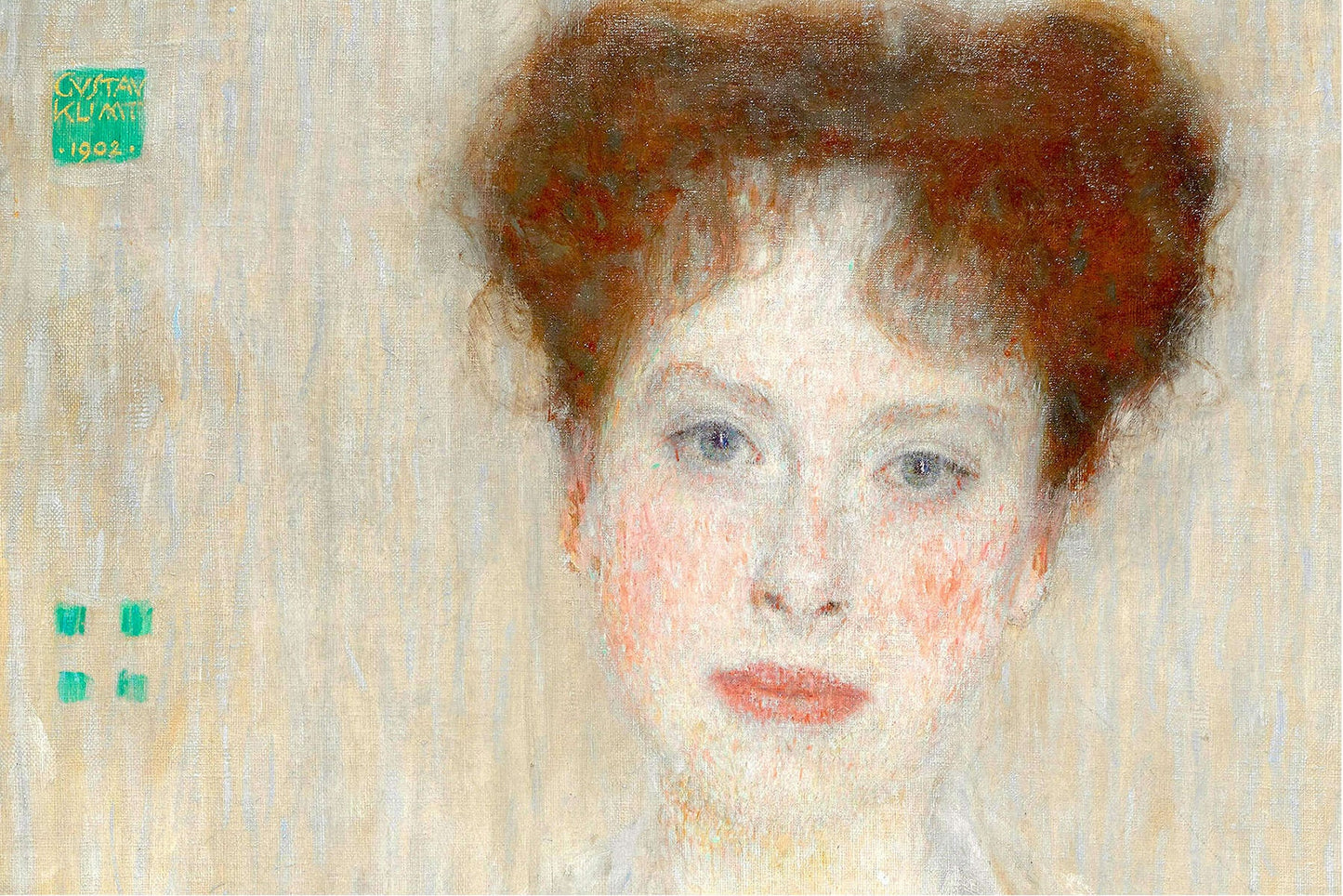 🎨 דיוקן של גרטרוד לו (פרט) – גוסטב קלימט (בערך 1902)