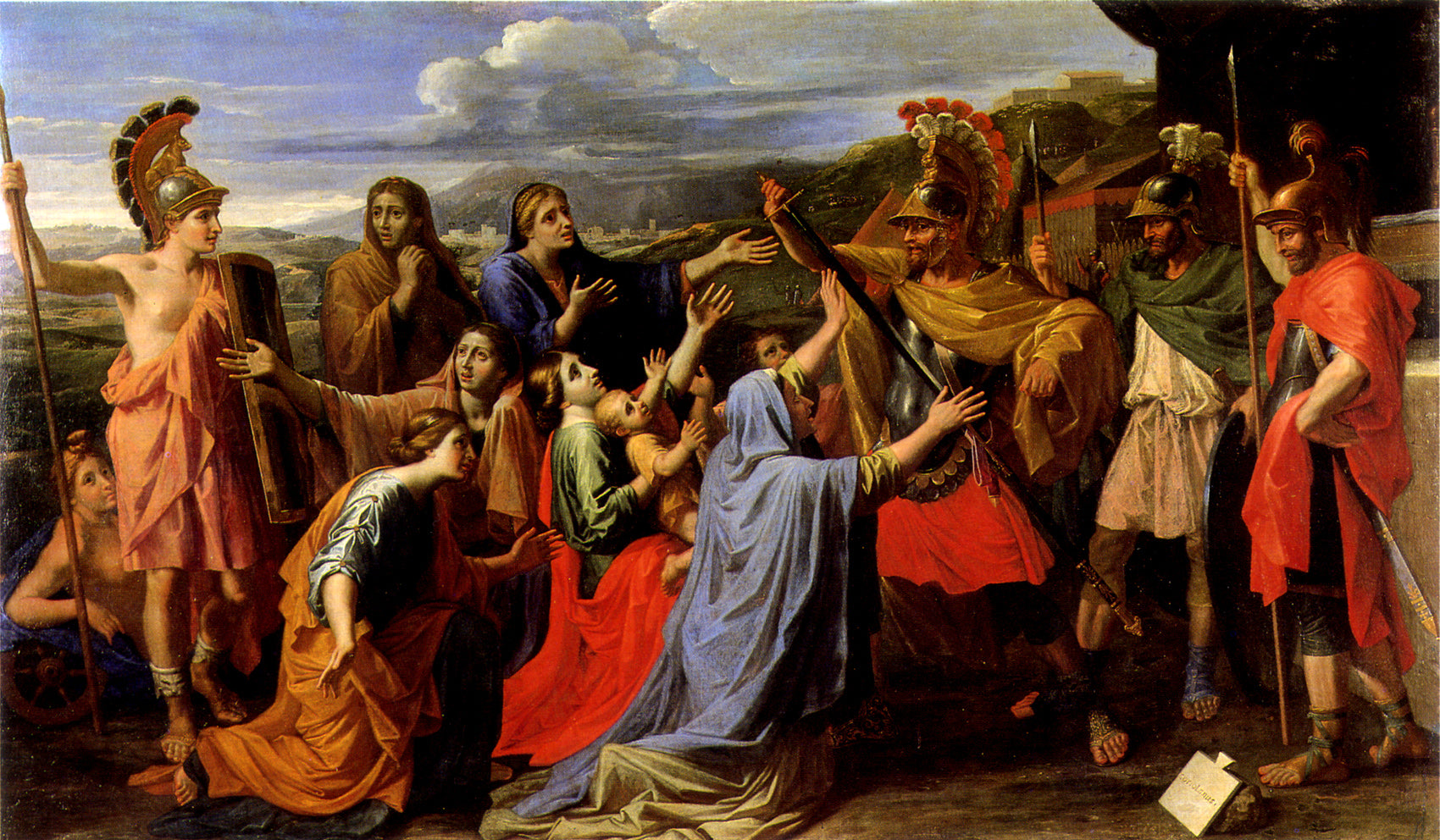 Coriolan fourni par sa famille - Nicolas Poussin