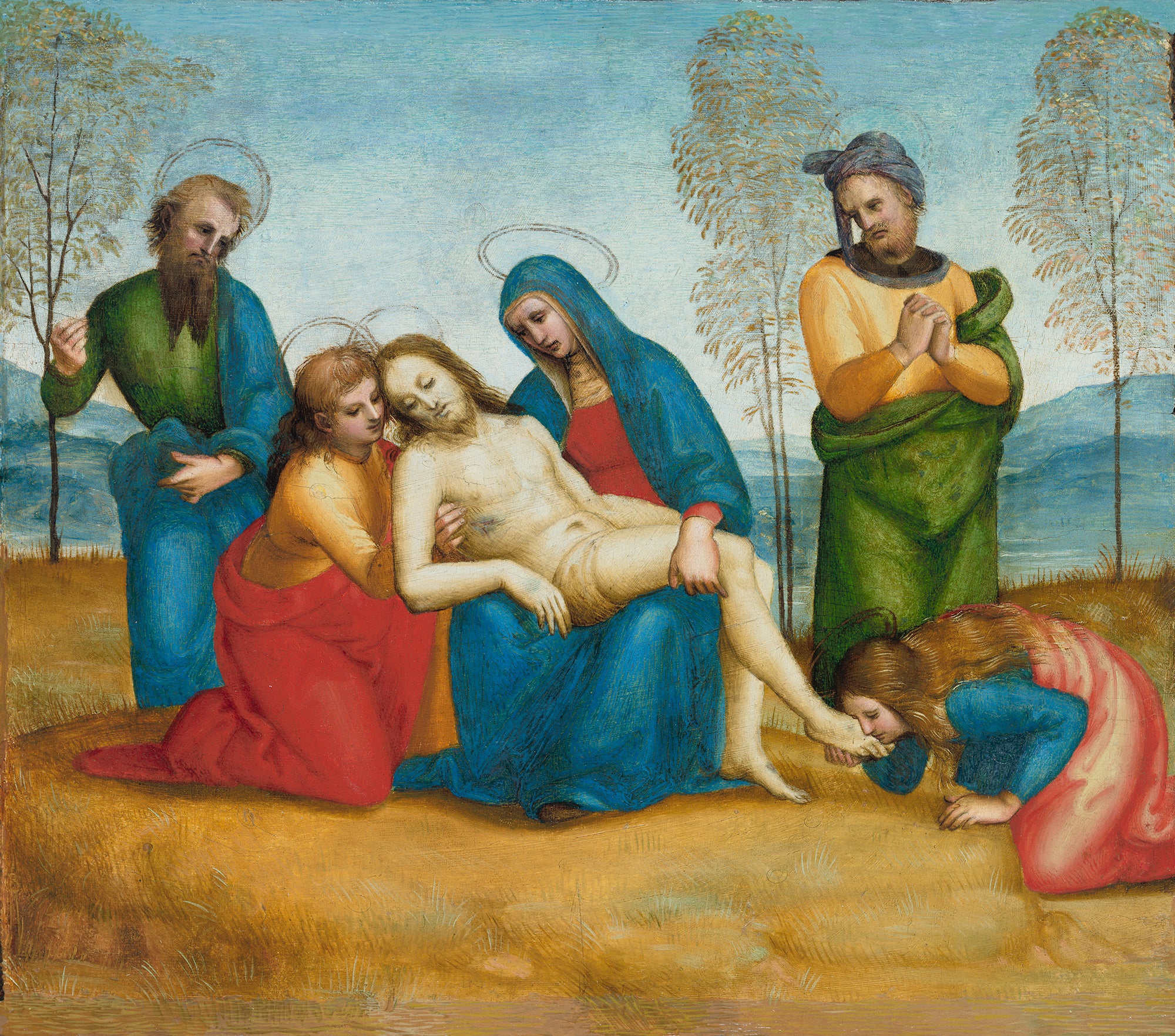 Reproduction du tableau « Lamentation sur le Christ mort - Raphaël Sanzio » par Alpha Reproduction en peinture à l’huile