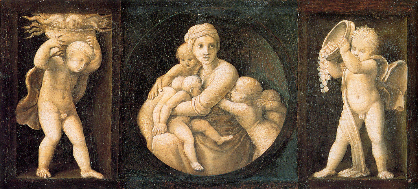Reproduction du tableau « Charité - Raphaël Sanzio » par Alpha Reproduction en peinture à l’huile