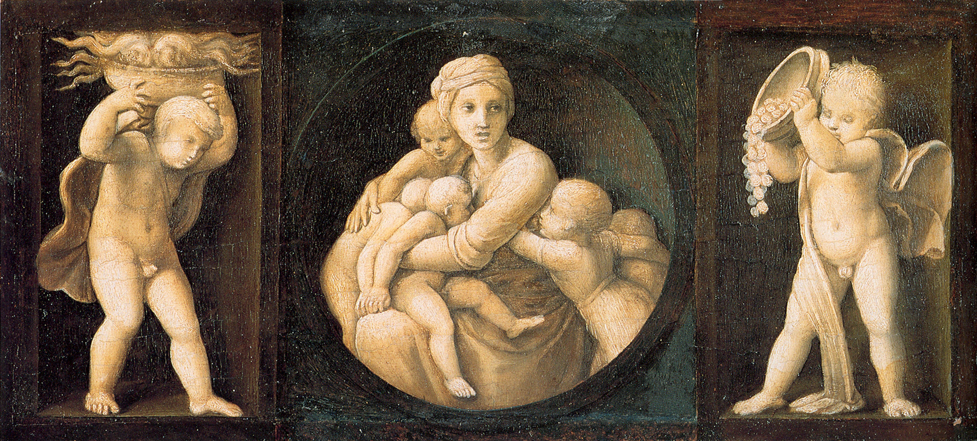 Reproduction du tableau « Charité - Raphaël Sanzio » par Alpha Reproduction en peinture à l’huile