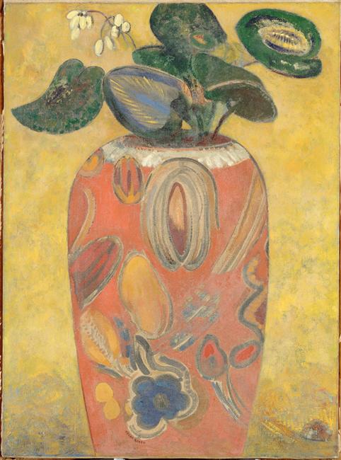 Plante verte dans une urne - Odilon Redon