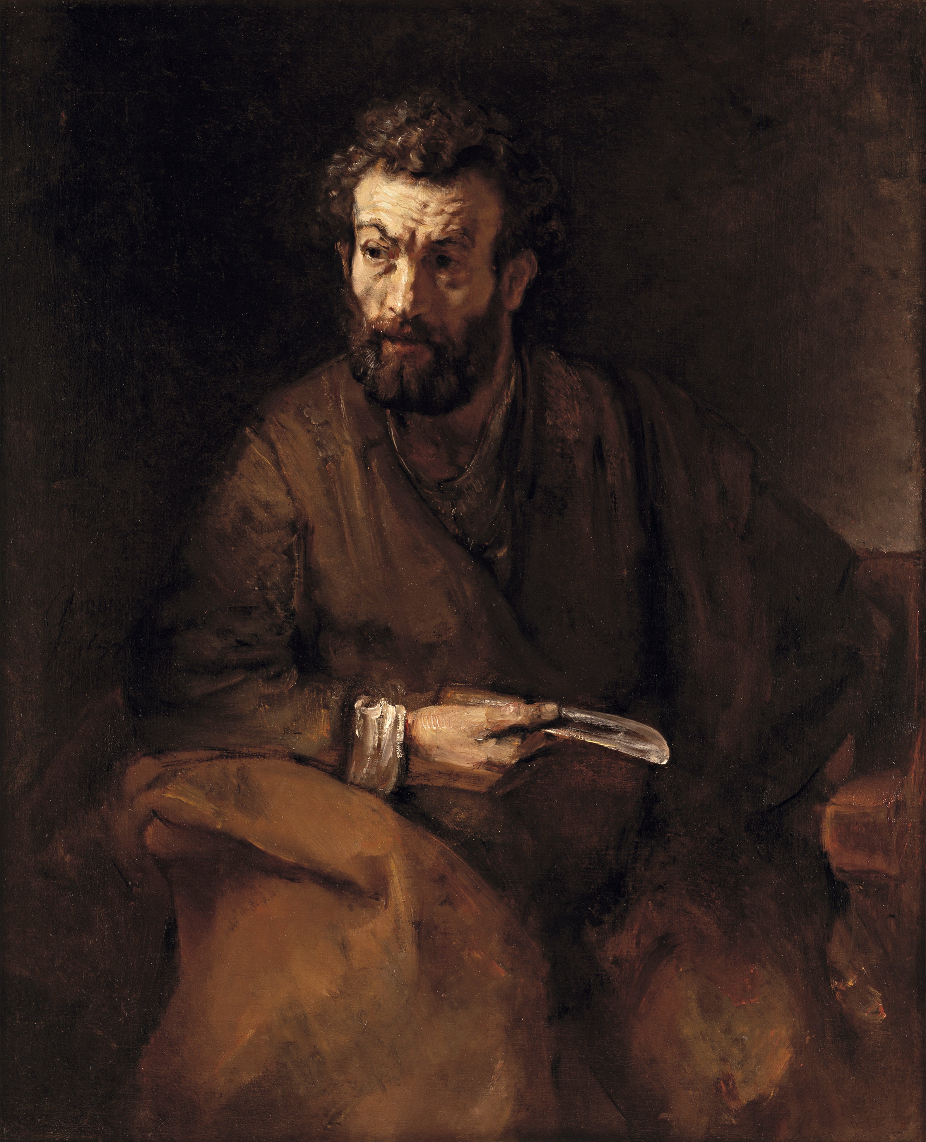 Reproduction du tableau « Saint-Barthélemy - Rembrandt » par Alpha Reproduction en peinture à l’huile