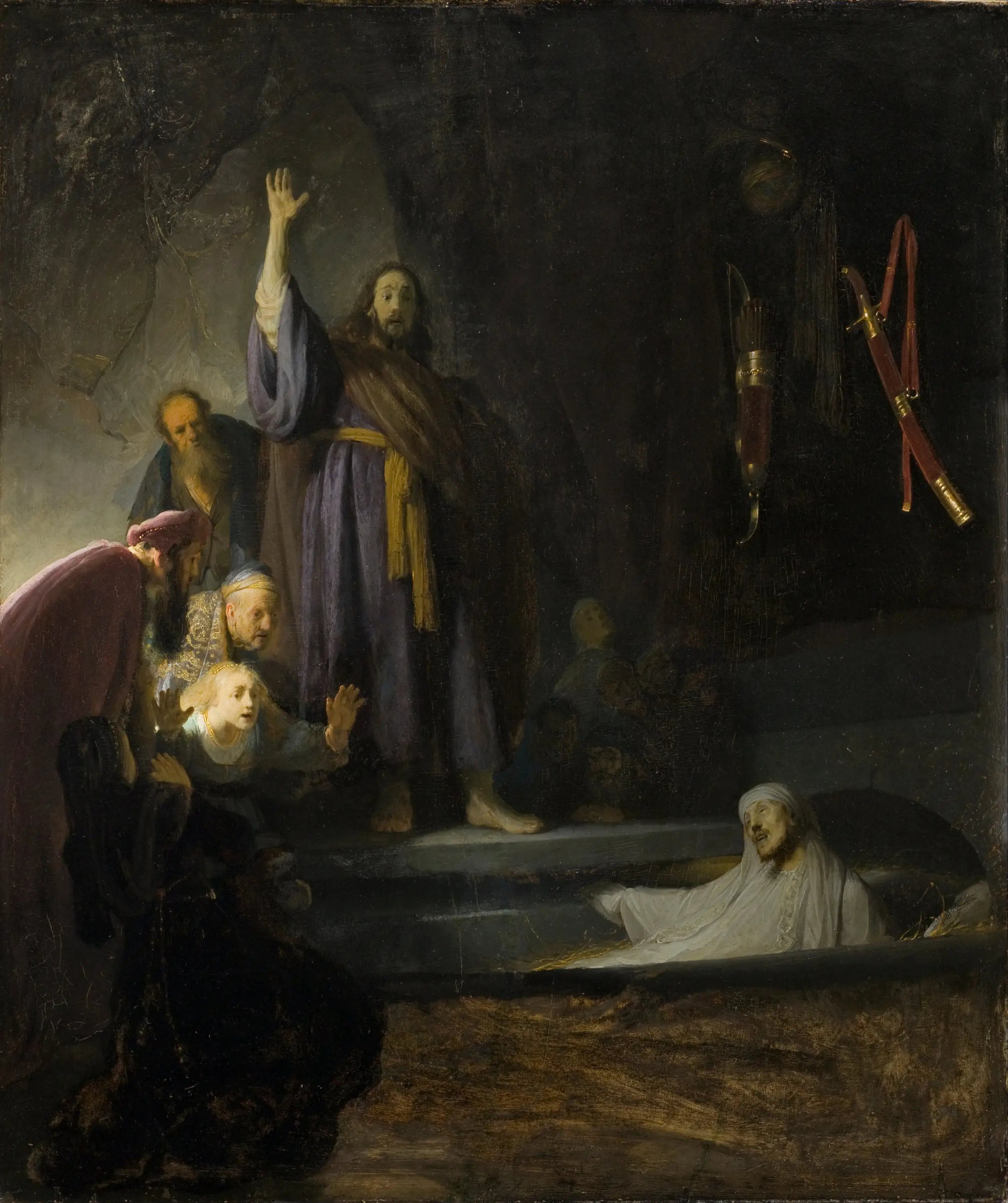Reproduction du tableau « La Résurrection de Lazare - Rembrandt » par Alpha Reproduction en peinture à l’huile