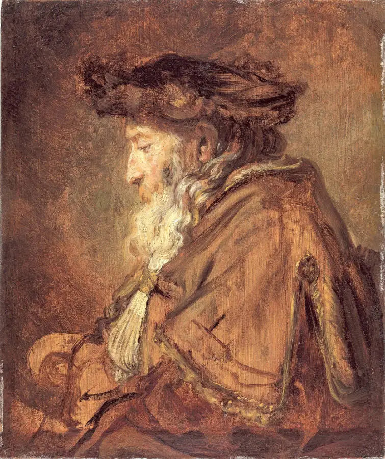 Reproduction du tableau « Homme âgé - Rembrandt » par Alpha Reproduction en peinture à l’huile