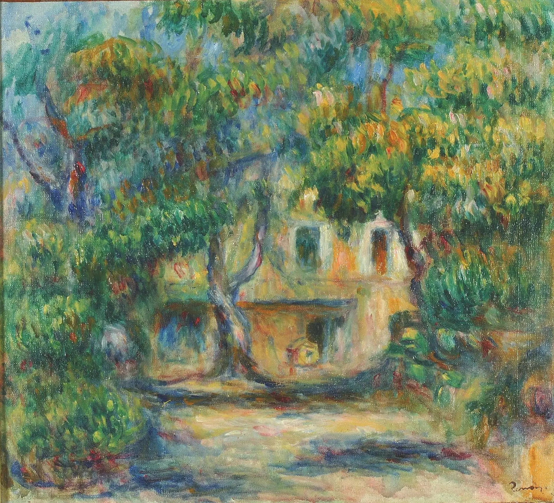 Reproduction du tableau « La Ferme des Colettes - Pierre-Auguste Renoir » par Alpha Reproduction en peinture à l’huile