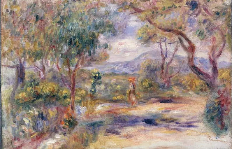 Reproduction du tableau « Paysage à Cagnes (Jardin de Renoir) - Pierre-Auguste Renoir » par Alpha Reproduction en peinture à l’huile