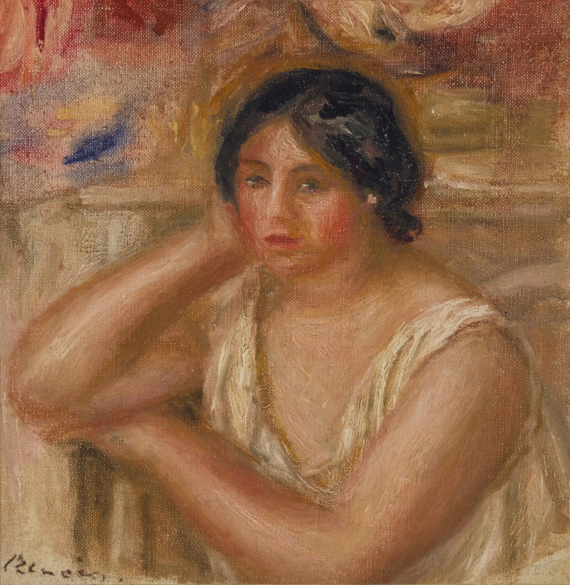 Reproduction du tableau « Portrait de Gabrielle - Pierre-Auguste Renoir » par Alpha Reproduction en peinture à l’huile