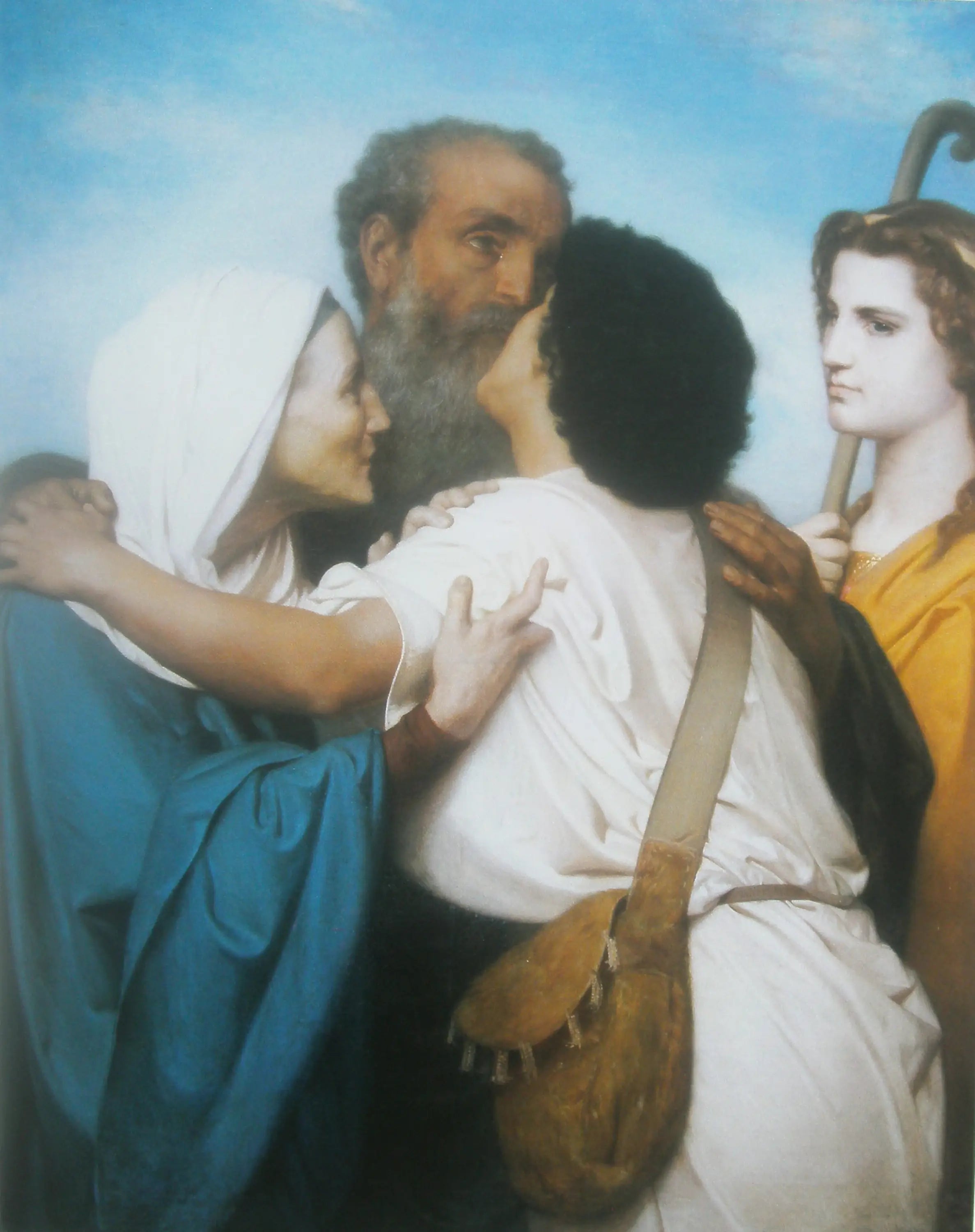 Reproduction du tableau « Le retour de Tobie - Bouguereau » par Alpha Reproduction en peinture à l’huile