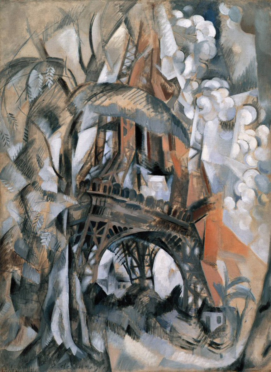 Reproduction du tableau « Tour Eiffel aux arbres - Robert Delaunay » par Alpha Reproduction en peinture à l’huile