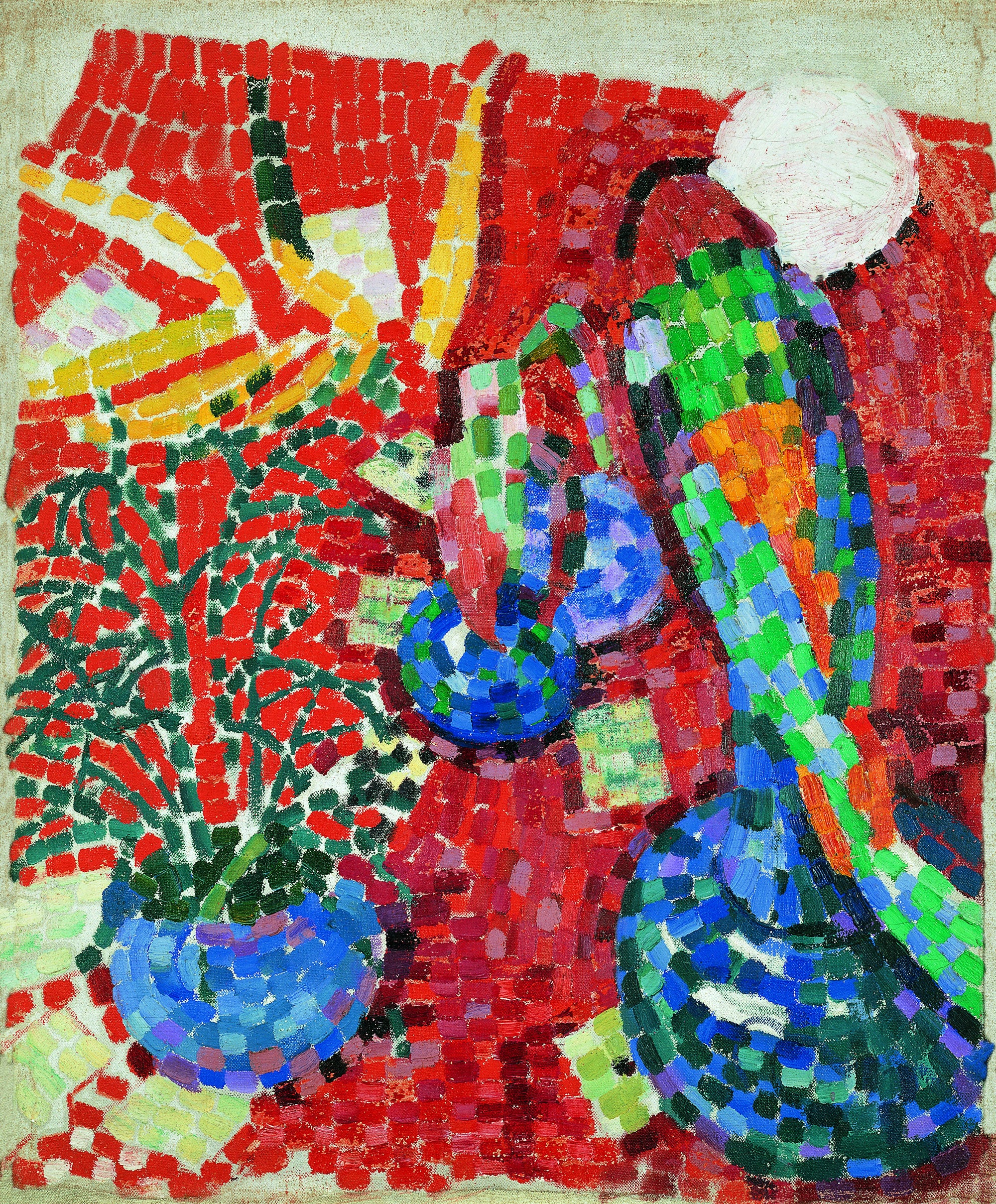 Reproduction du tableau « Nature morte au perroquet - Robert Delaunay » par Alpha Reproduction en peinture à l’huile