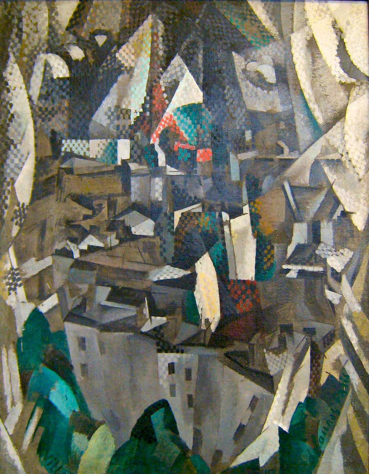 Reproduction du tableau « La Ville n°2 - Robert Delaunay » par Alpha Reproduction en peinture à l’huile