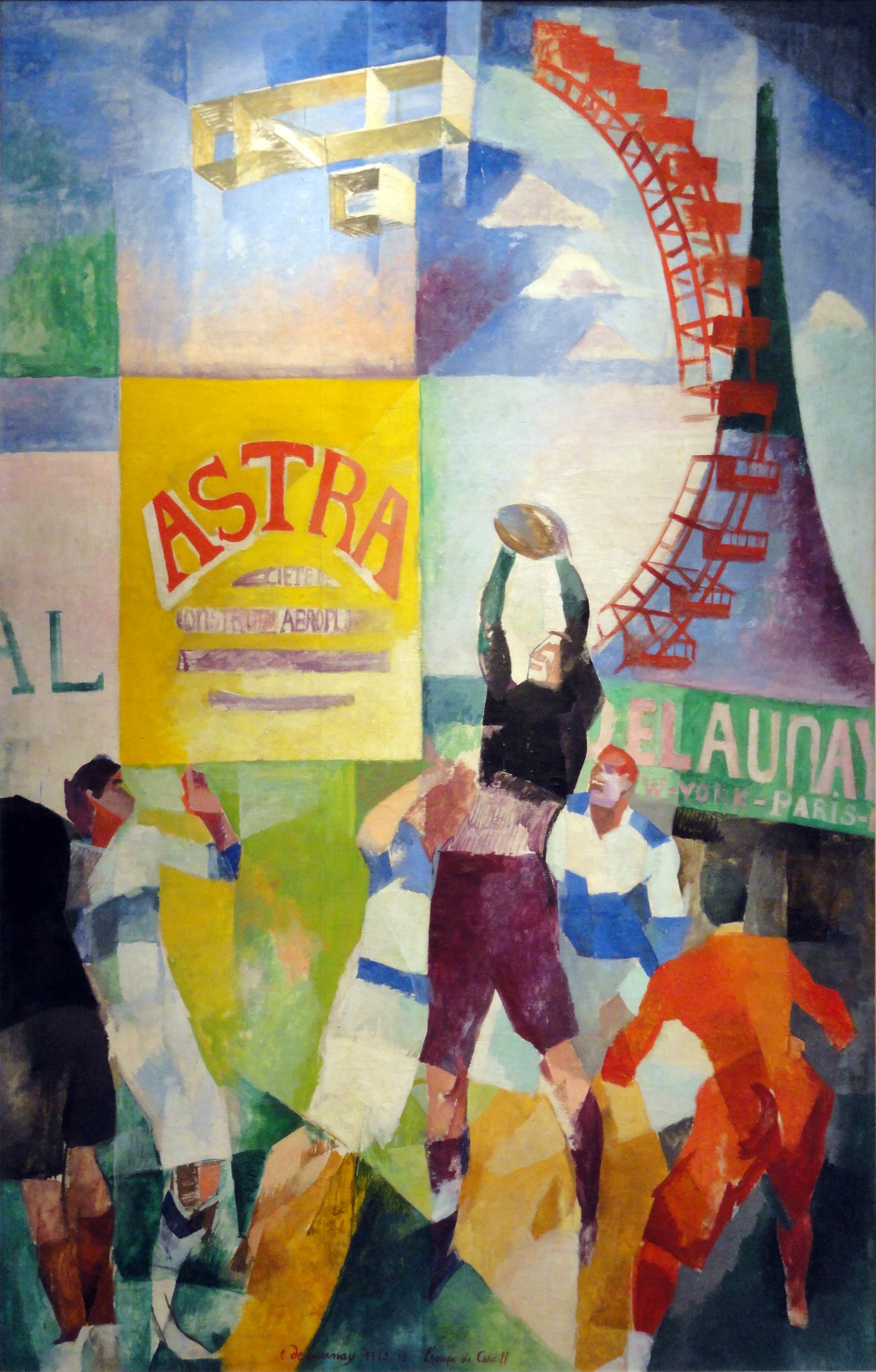 Reproduction du tableau « L'Équipe de Cardiff - Robert Delaunay » par Alpha Reproduction en peinture à l’huile
