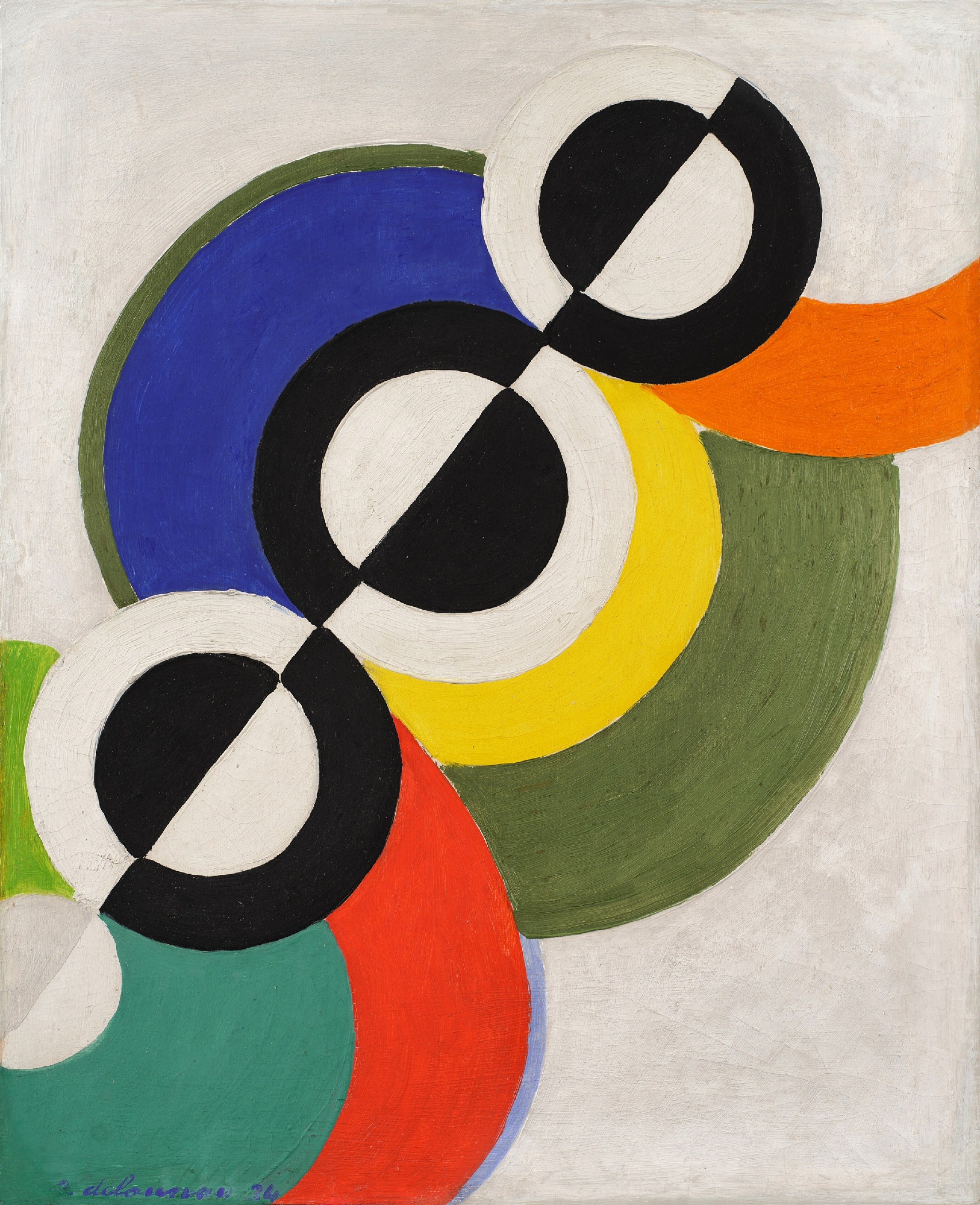 Reproduction du tableau « Rythme - Robert Delaunay » par Alpha Reproduction en peinture à l’huile