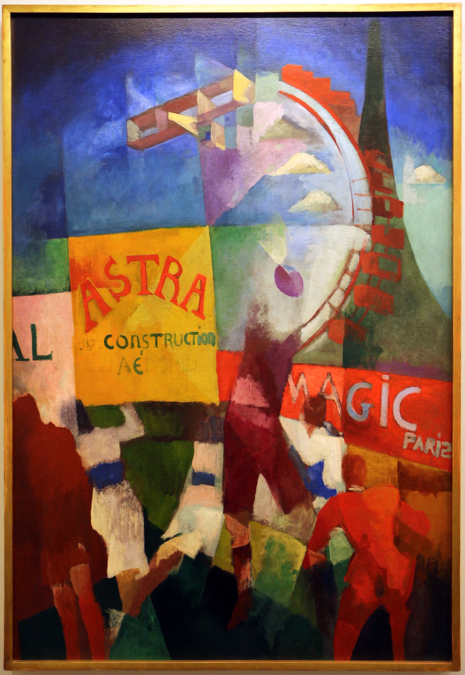 Reproduction du tableau « L'Équipe de Cardiff - Robert Delaunay » par Alpha Reproduction en peinture à l’huile