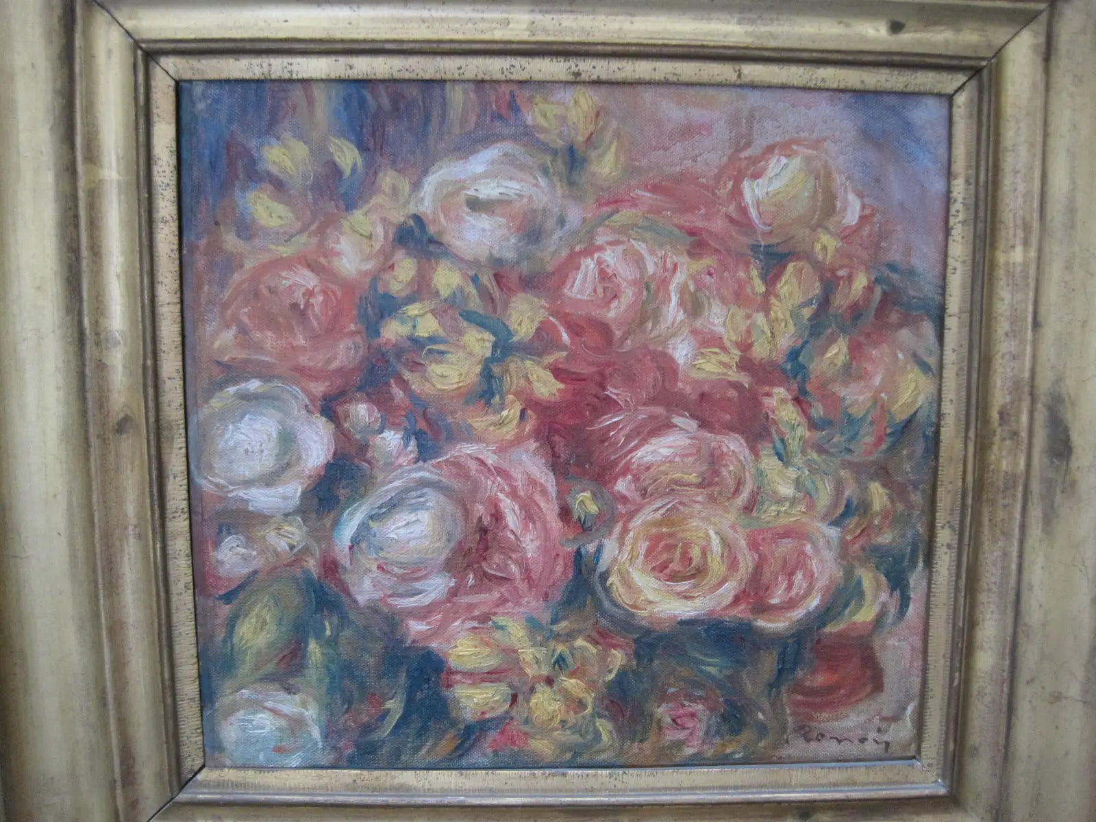 Reproduction du tableau « Roses - Pierre-Auguste Renoir » par Alpha Reproduction en peinture à l’huile