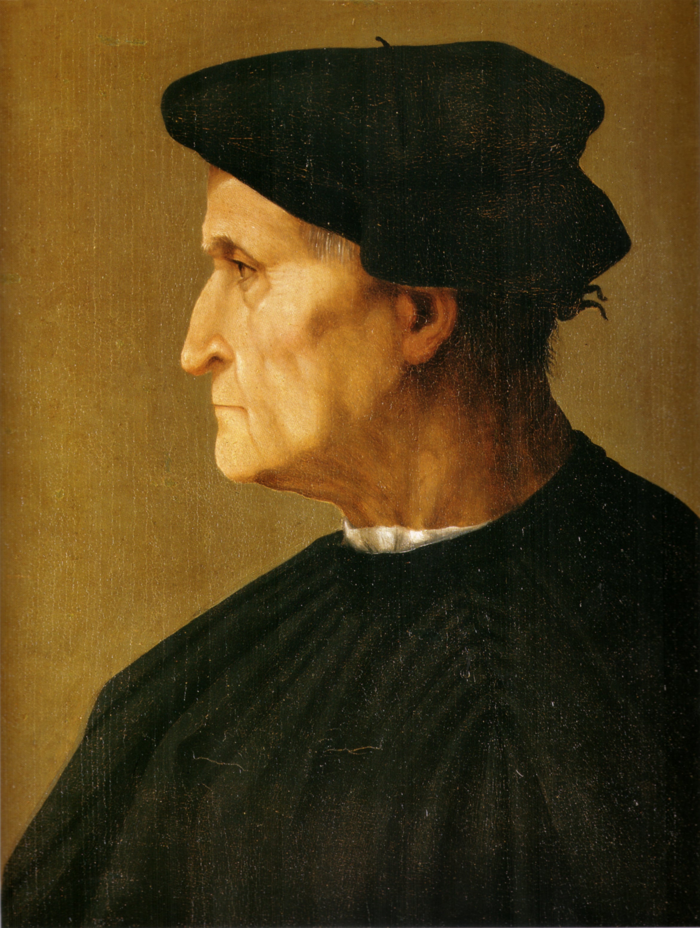 Portrait d'homme en noir - Rosso Fiorentino