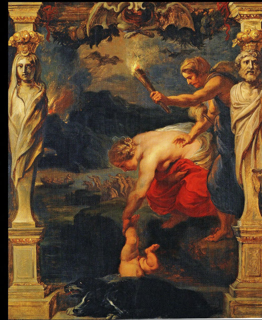 Achille plongea dans le fleuve Styx - Peter Paul Rubens