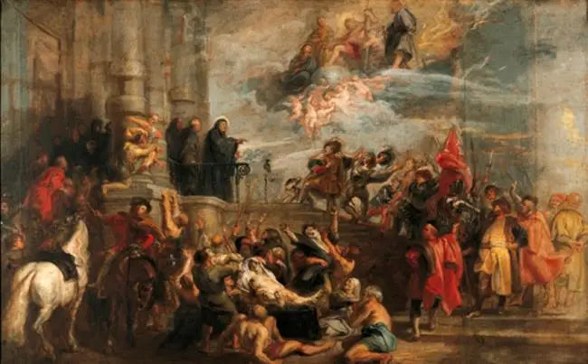 Les mairacles de saint Benpît - Peter Paul Rubens - Alpha Reproduction