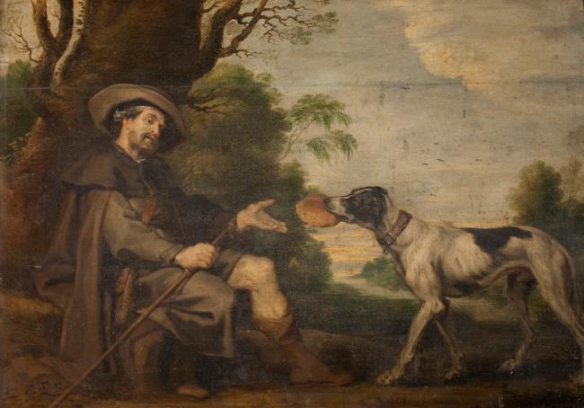 Saint Roch nourri par un chien (retable de Saint Roch) - Peter Paul Rubens