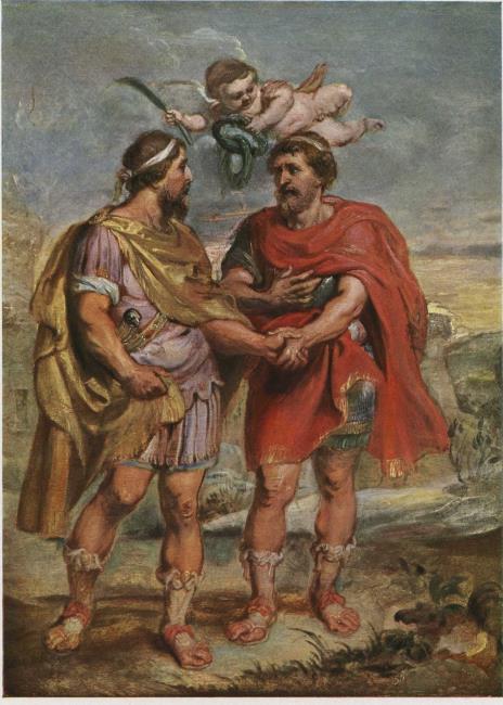 Romulus et Titus Tatius - Peter Paul Rubens