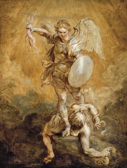 Saint Michel soumettant Lucifer - Peter Paul Rubens
