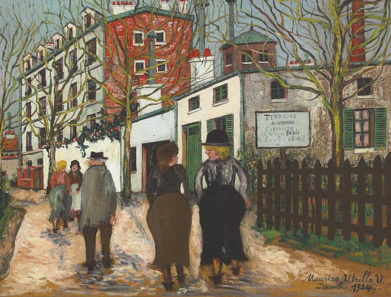 Rue à Ivry (1924) - Maurice Utrillo