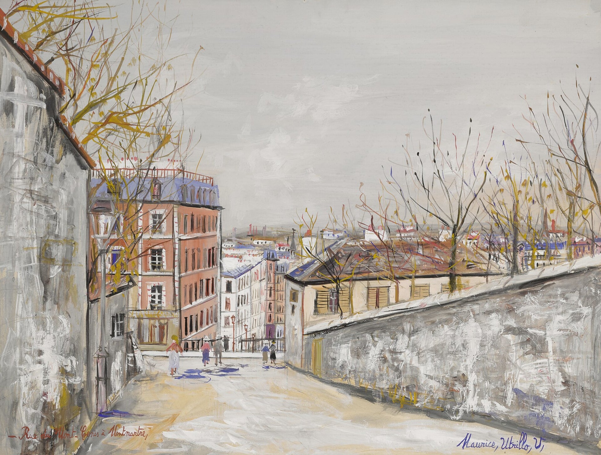 Rue de Mont Cenis à Montmartre - Maurice Utrillo