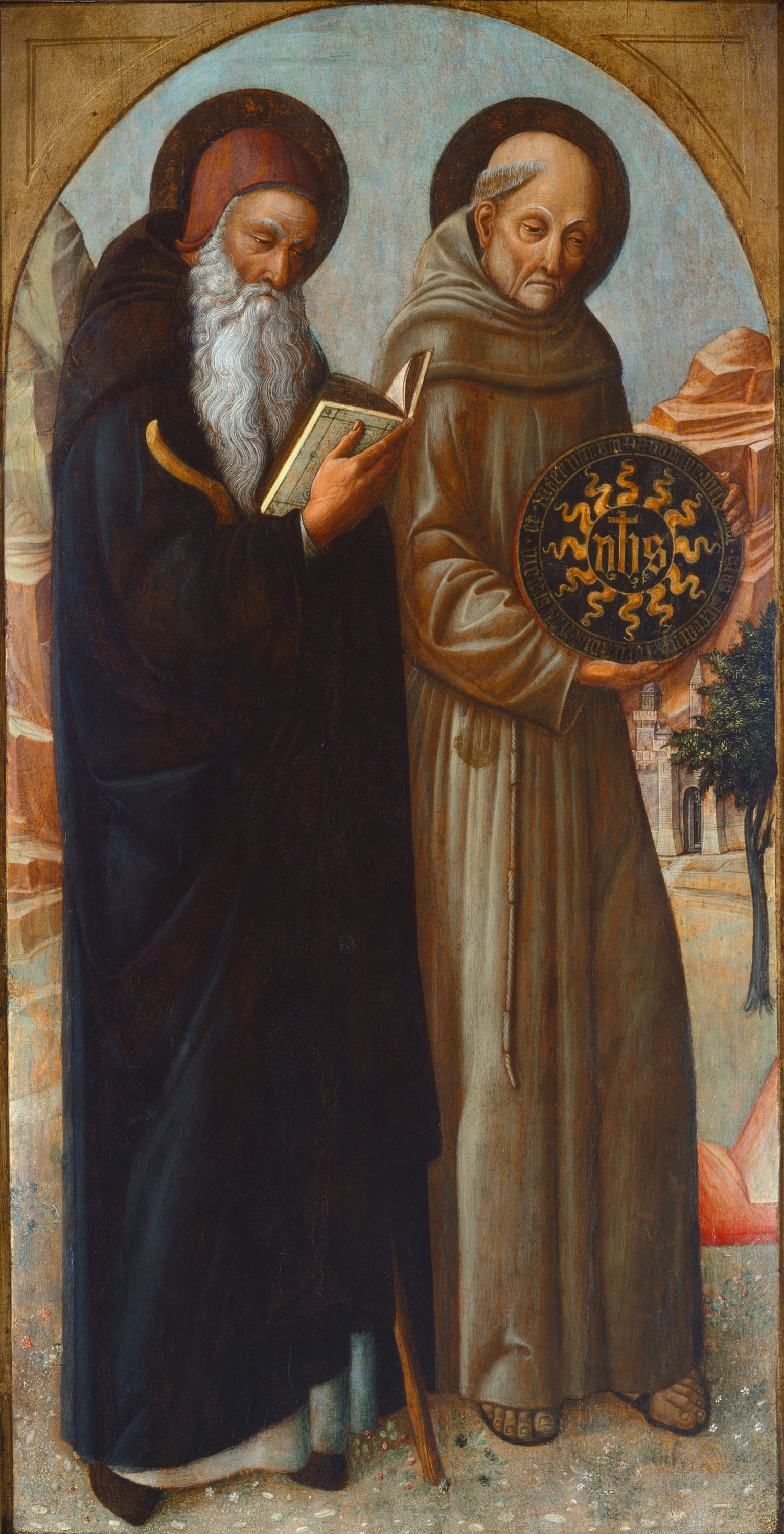 Saint Antoine l'abbé et Saint Bernardin de Sienne - Iacopo Bellini