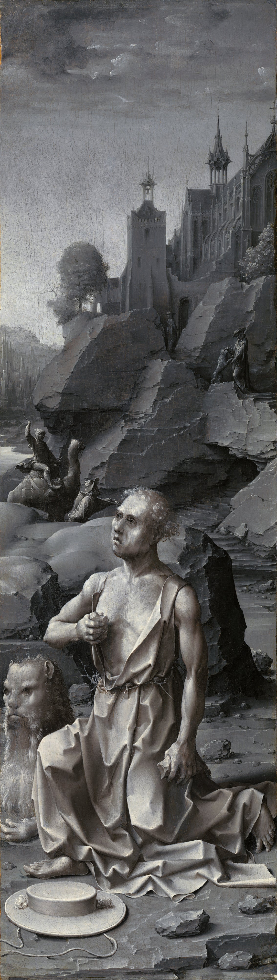 Saint Jérôme pénitent [panneau de droite] - Jan Gossaert