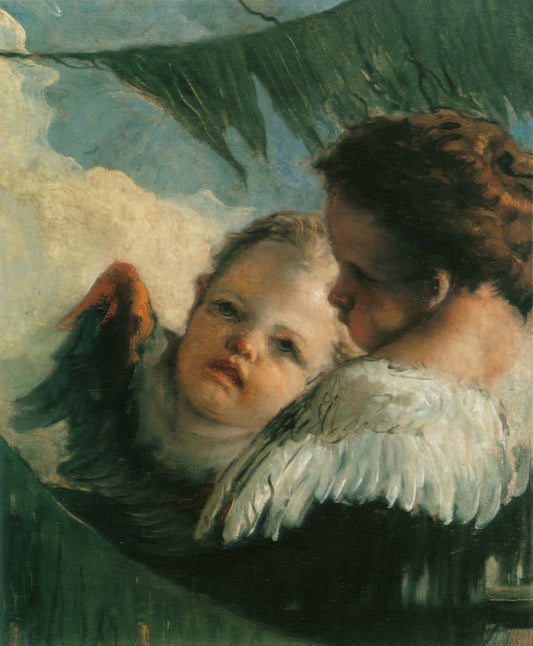 Reproduction du tableau « Deux chefs d'anges - Giovanni Battista Tiepolo » par Alpha Reproduction en peinture à l’huile