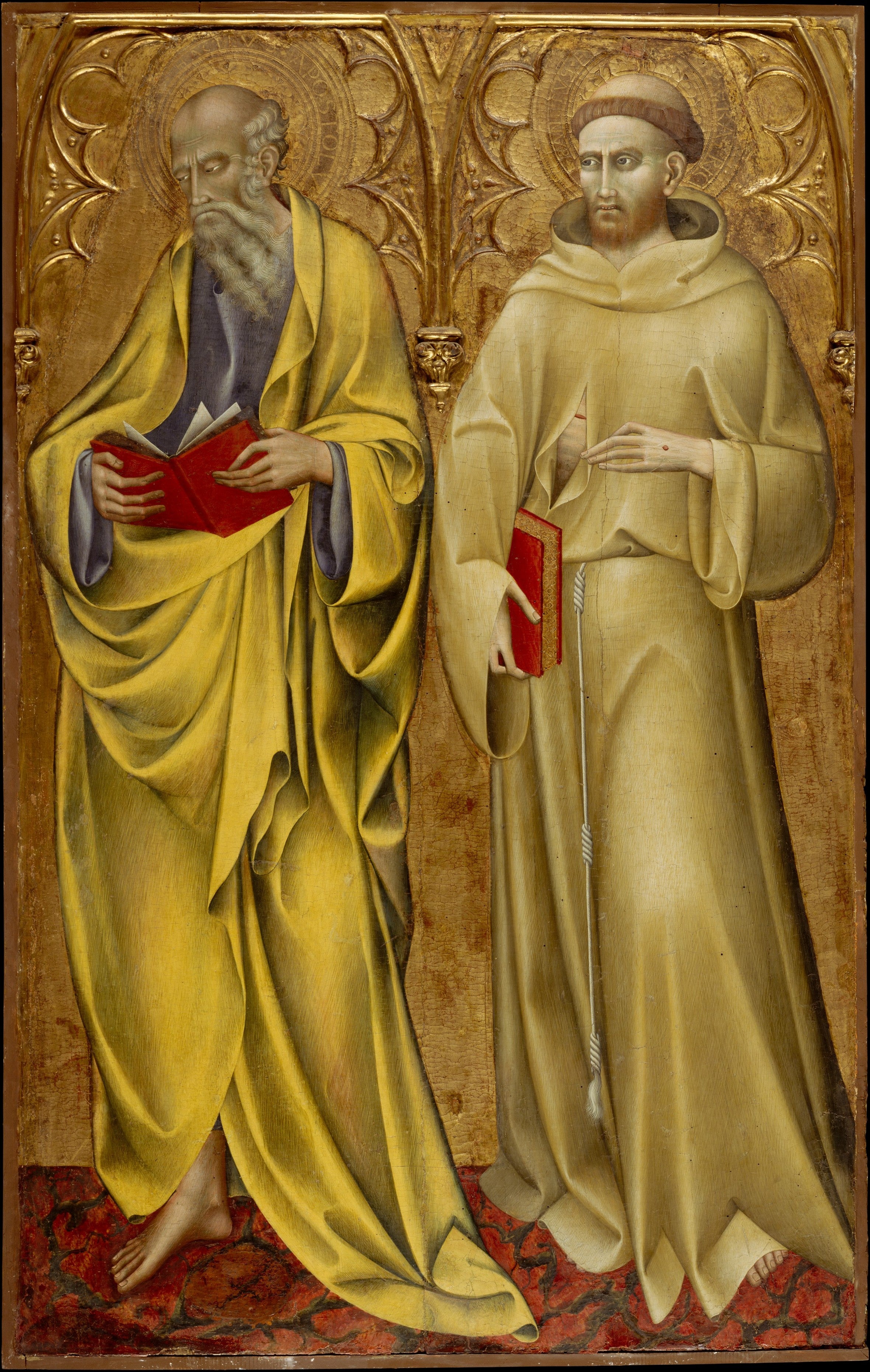 Saint Matthieu et Saint François - Giovanni di Paolo