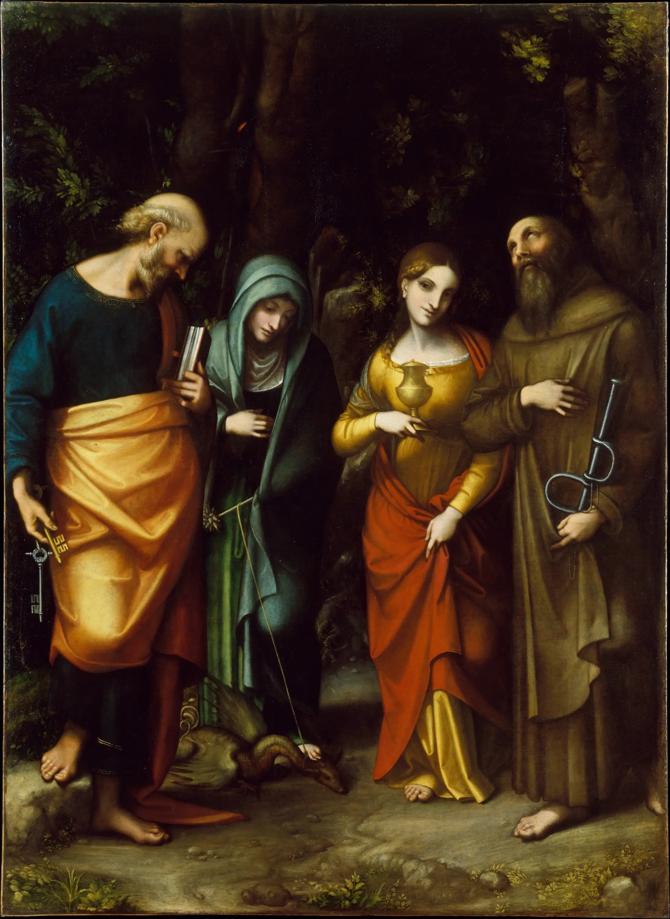 Quatre saints - Antonio da Correggio - Alpha Reproduction