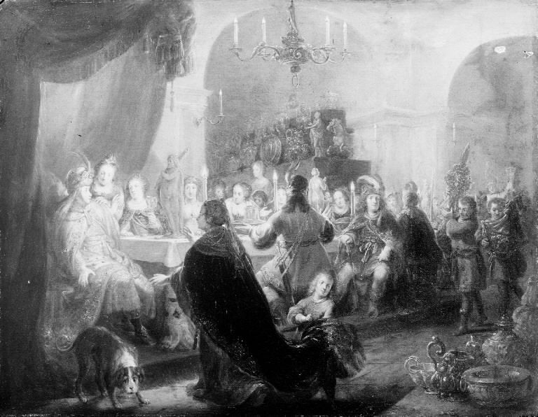 La vision de Balthazar - Samuel van Hoogstraten image 1 copie de tableau peinte à la main