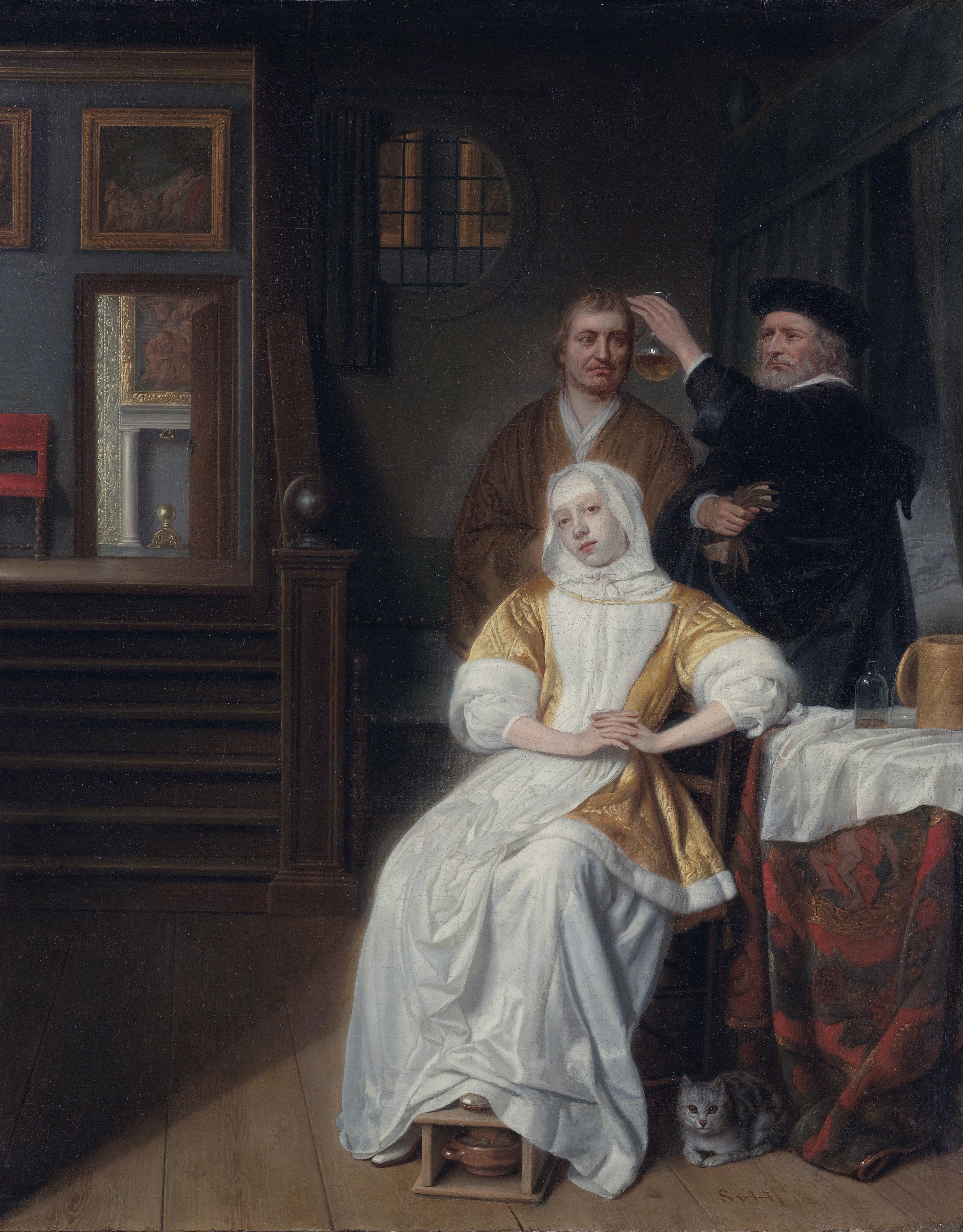 La dame anémique - Samuel van Hoogstraten