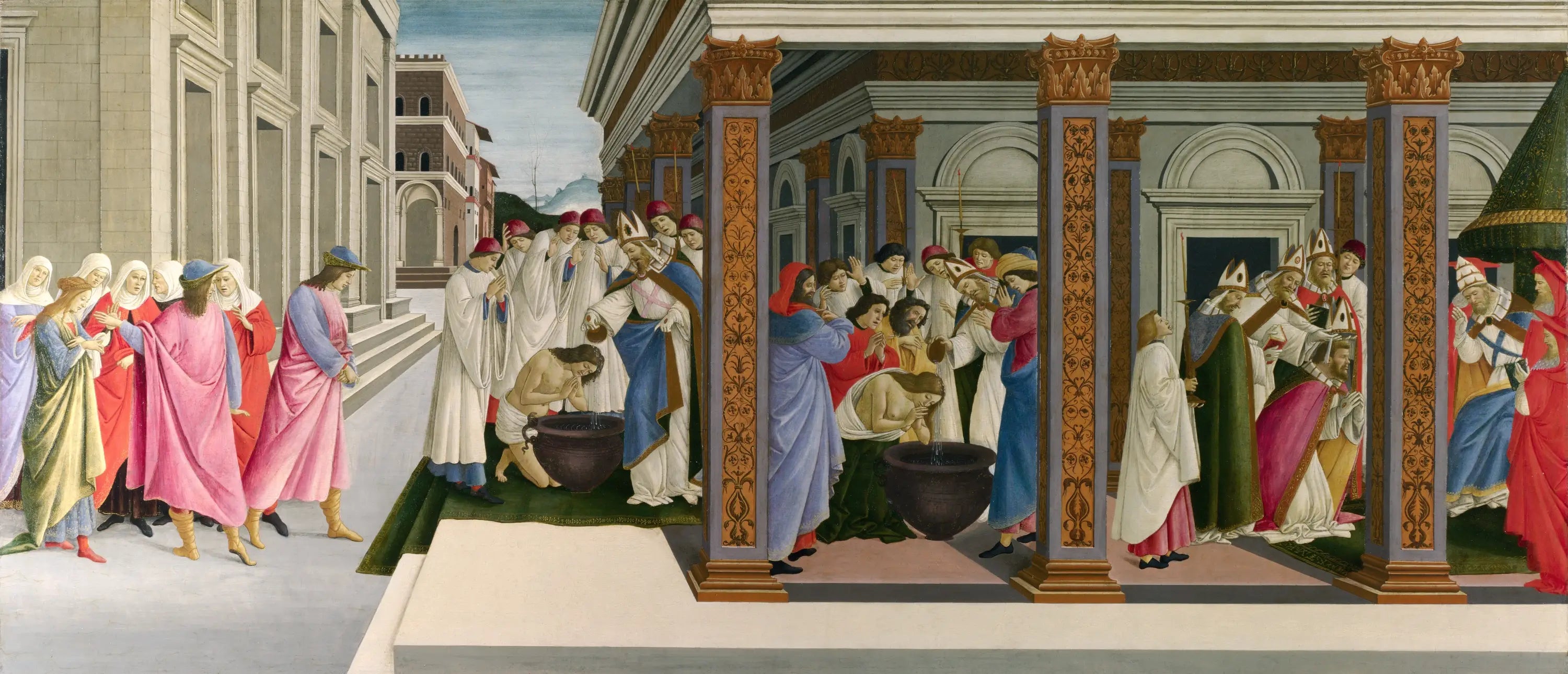 Le Baptême de Zénobe et son Ordination en tant qu’évêque - Sandro Botticelli - Alpha Reproduction