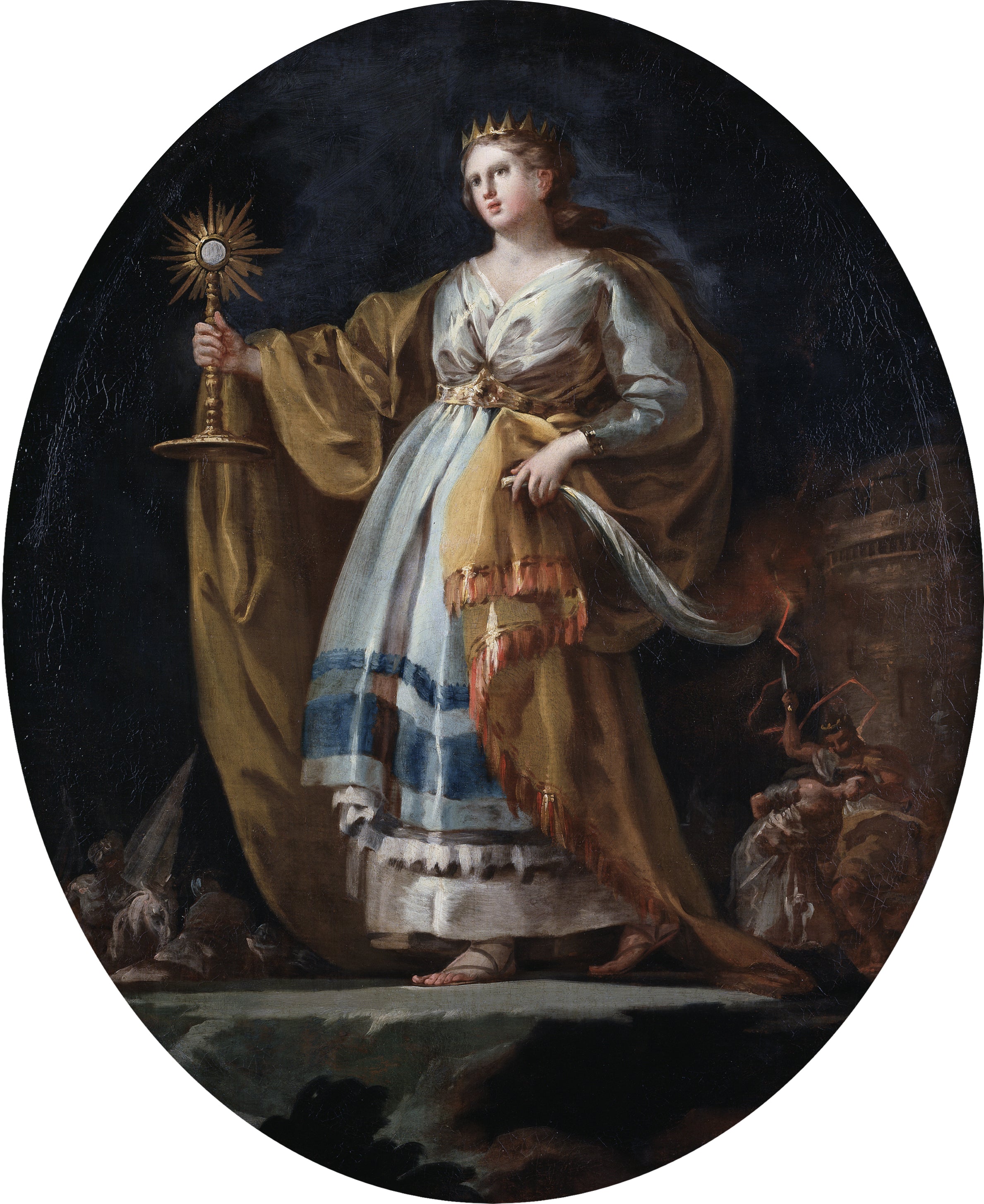 Reproduction du tableau « Sainte Barbe - Francisco de Goya » par Alpha Reproduction en peinture à l’huile