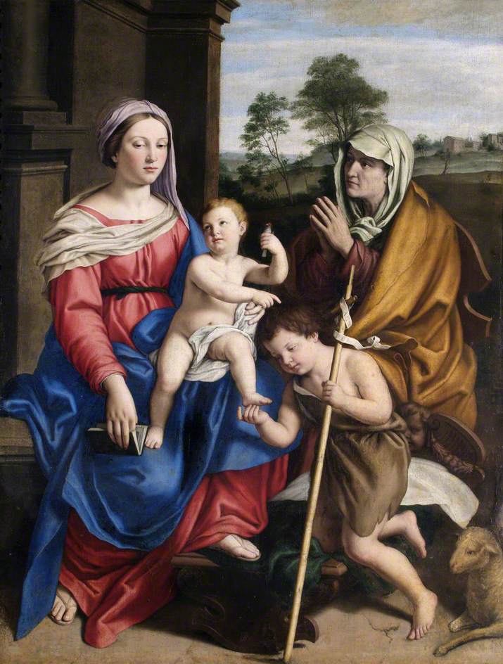 La Vierge à l'Enfant avec sainte Élisabeth et le petit saint Jean - Giovanni Battista Salvi