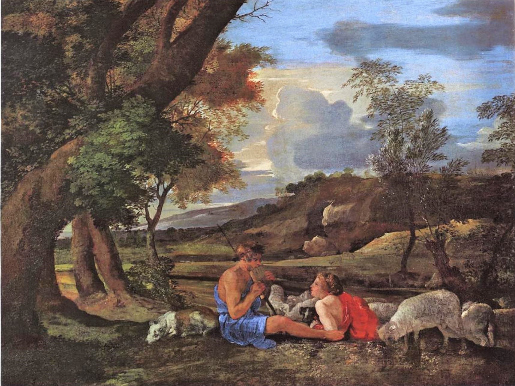 Scène pastorale - Nicolas Poussin