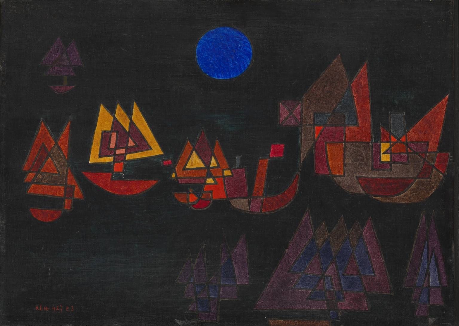 Ships in the Dark — Paul Klee