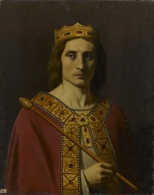Childéric II (vers 653-675), roi d'Austrasie, de Neustrie et de Bourgogne - Émile Signol