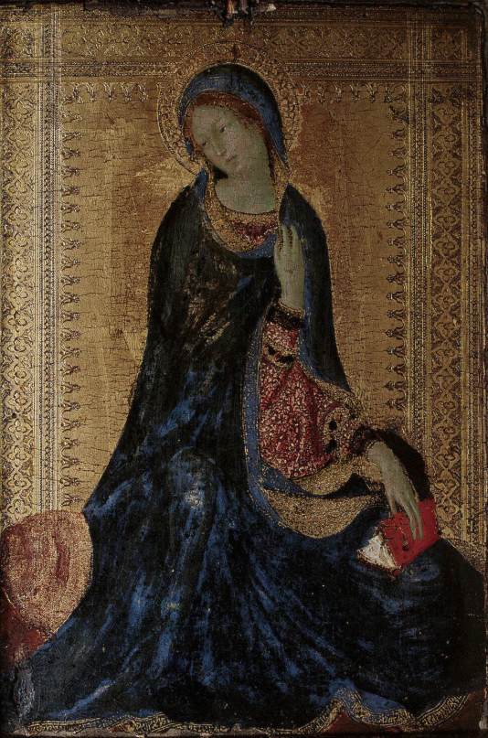 La Madone de la scène de l'Annonciation - Simone Martini