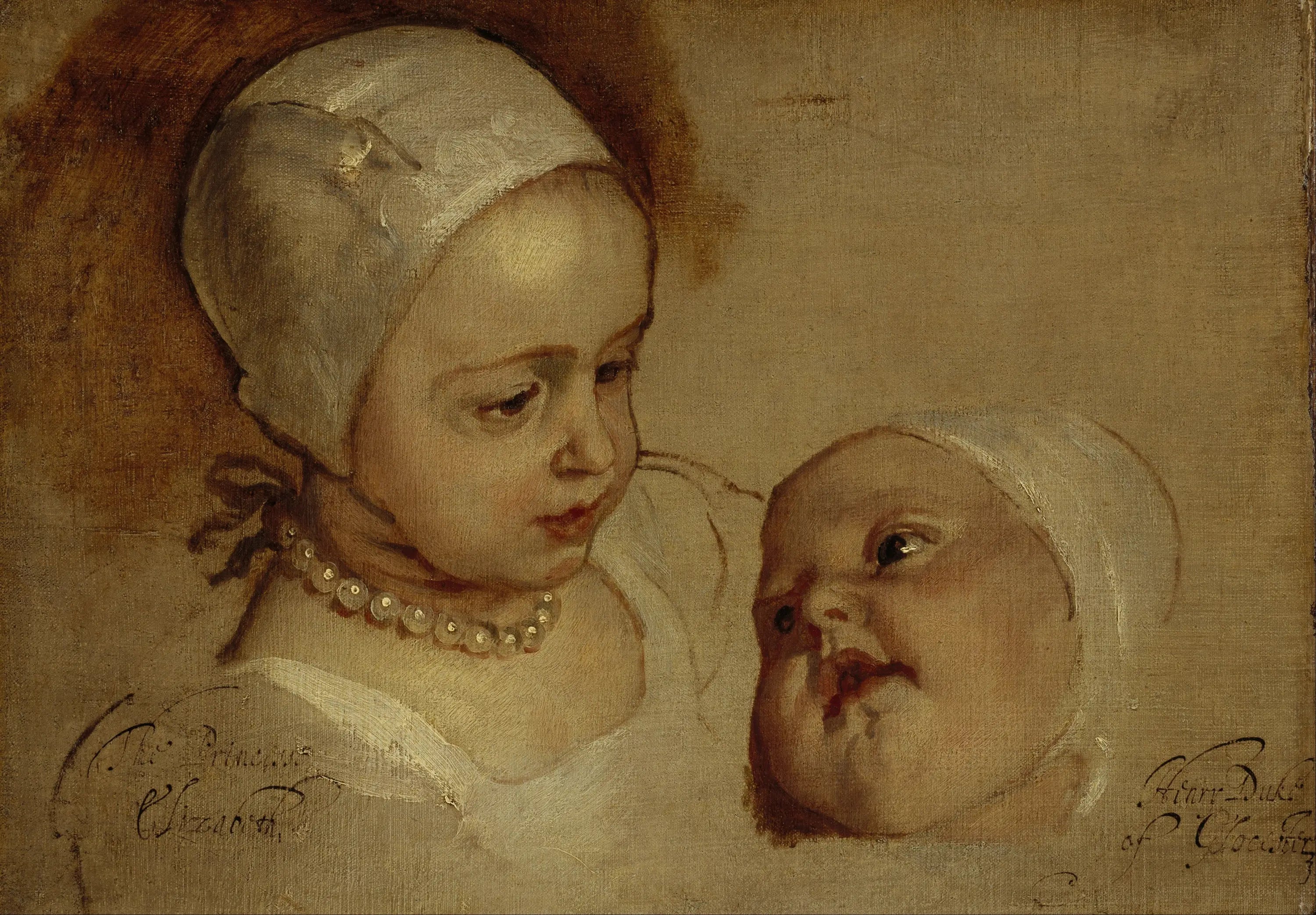 La princesse Elizabeth et la princesse Anne - Antoine van Dyck - Alpha Reproduction