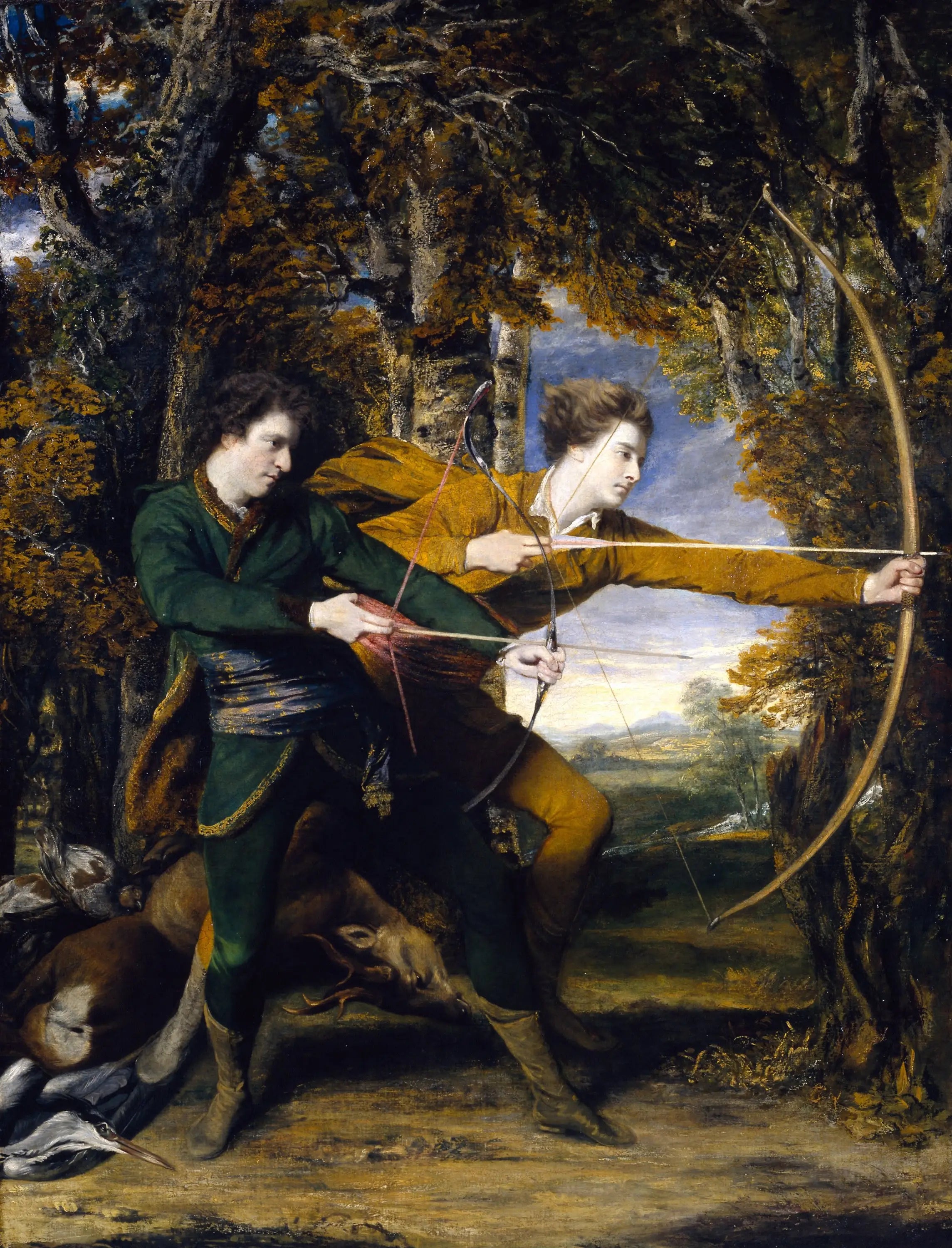 Colonel Acland et Lord Sydney: Les Archers - Joshua Reynolds - Alpha Reproduction