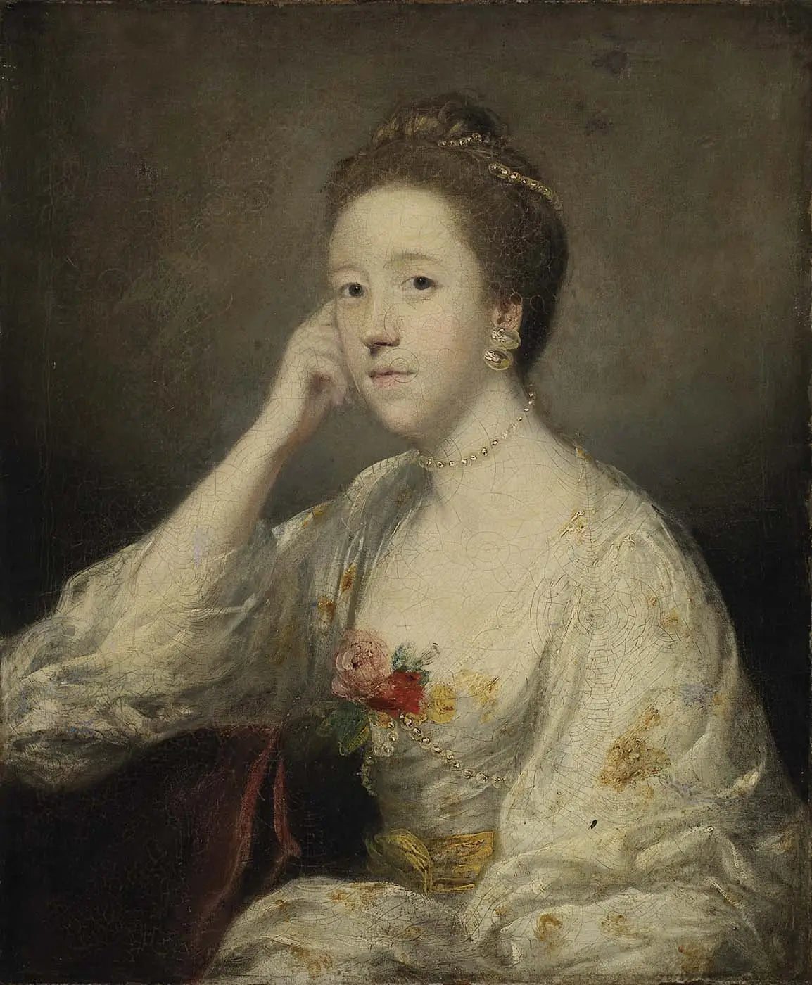 Portrait d’une dame en blanc - Joshua Reynolds - Alpha Reproduction