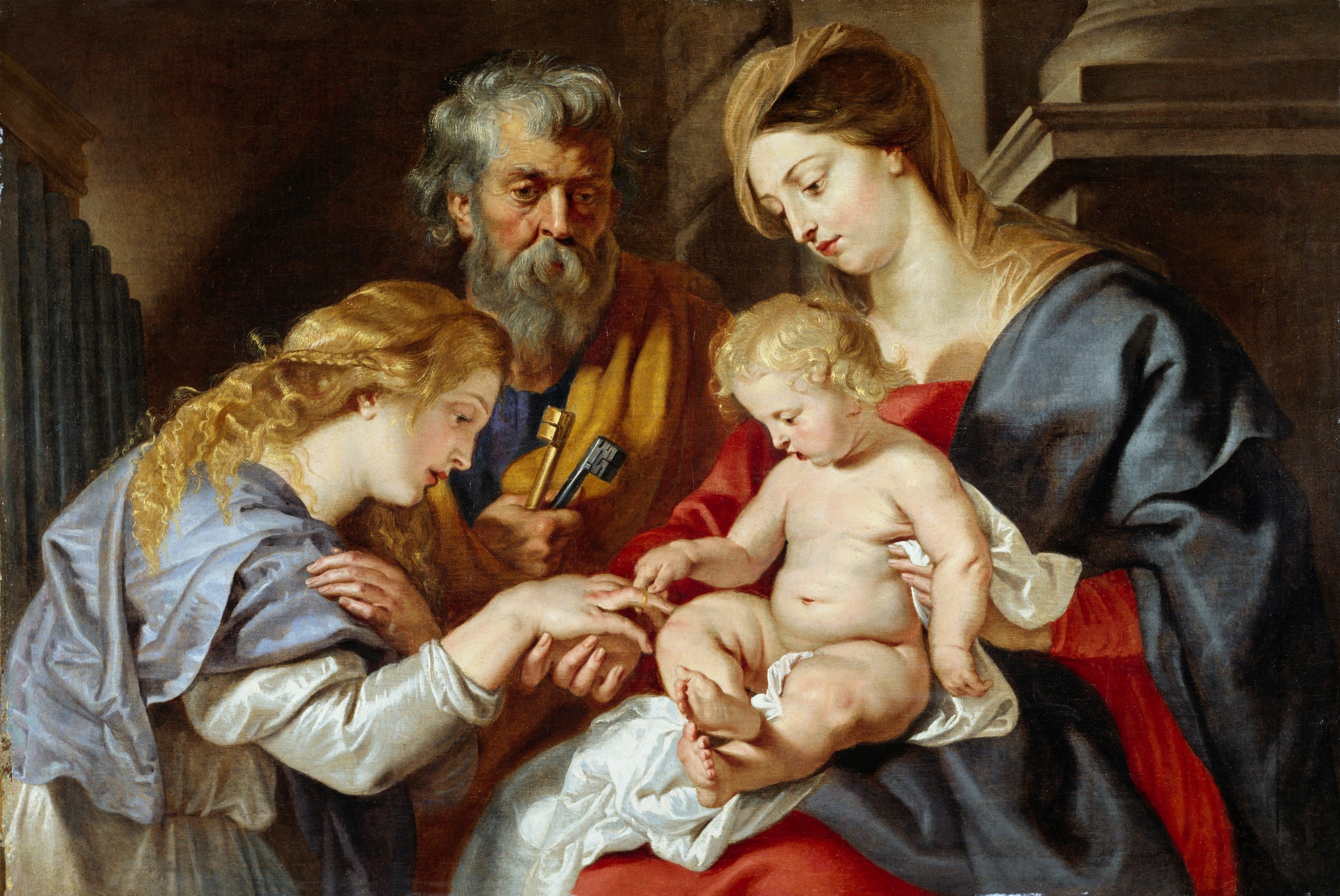 Le mariage mystique de sainte Catherine - Peter Paul Rubens