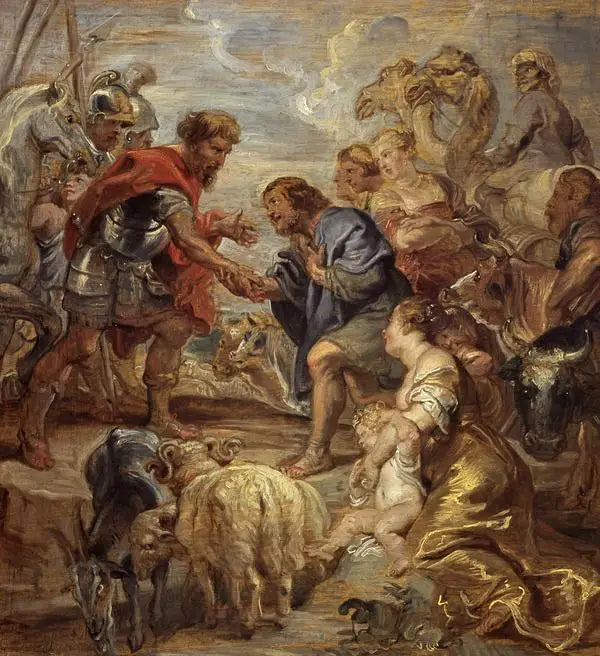 La réconciliation de Jacob et d’Ésaü - Peter Paul Rubens - Alpha Reproduction