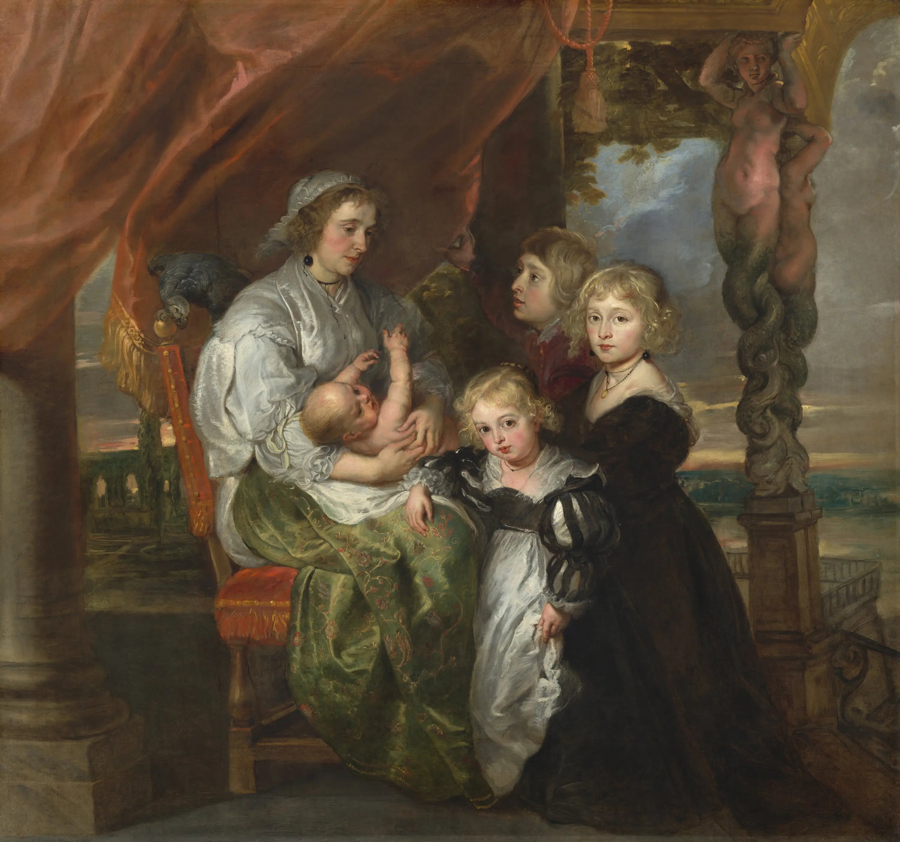 Deborah Kip épouse de Sir Balthasar Gerbier et ses enfants - Peter Paul Rubens - Alpha Reproduction